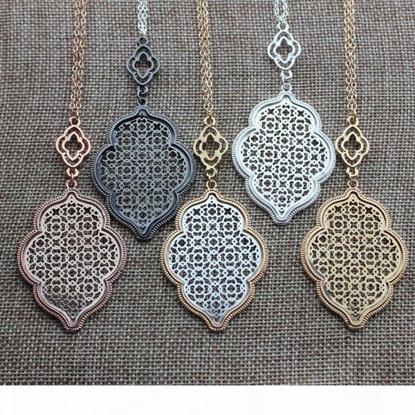 gold filigree moroccan necklaces cut out filigree quatrefoil statement necklace hollow clover long chain pendant necklace, Silver
gold filigree moroccan necklaces cut out filigree quatrefoil statement necklace hollow clover long chain pendant necklace, Silver