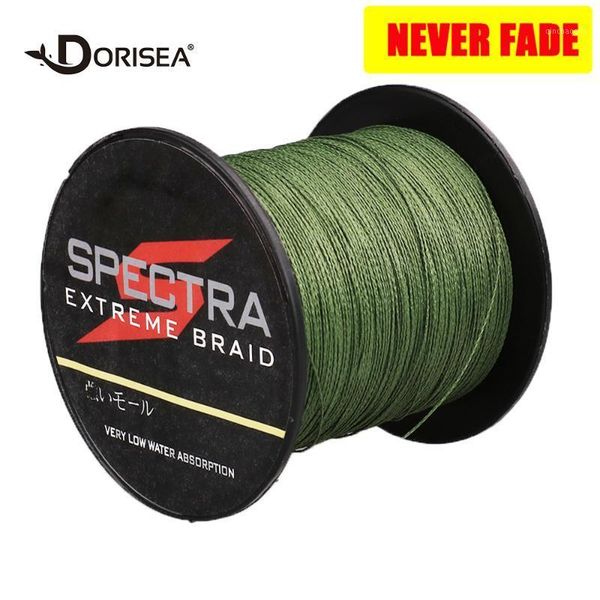 dorisea "never fade" army green 4 strands 8 strands 100m-2000m 6-300lbs pe multifilame braided fishing line1
dorisea "never fade" army green 4 strands 8 strands 100m-2000m 6-300lbs pe multifilame braided fishing line1