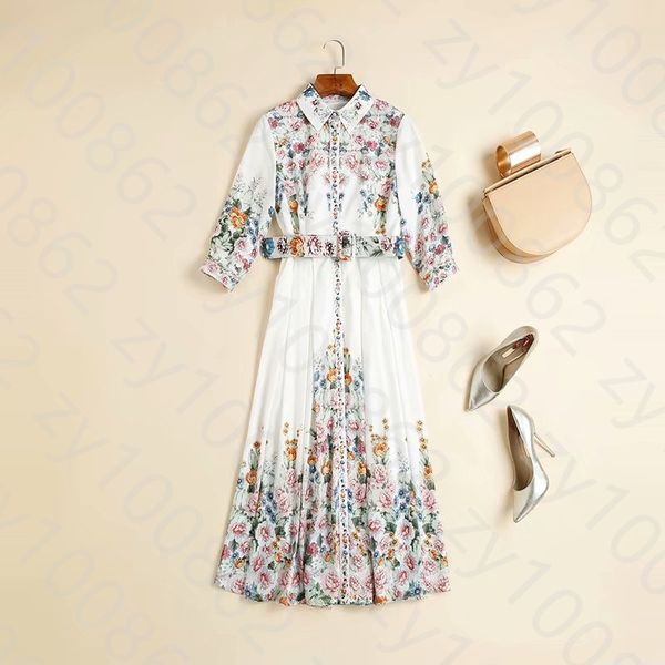 european and american women's dress 2020 summer new styles seven - cent sleeve floral print belt fashionable dress, Black;gray
european and american women's dress 2020 summer new styles seven - cent sleeve floral print belt fashionable dress, Black;gray