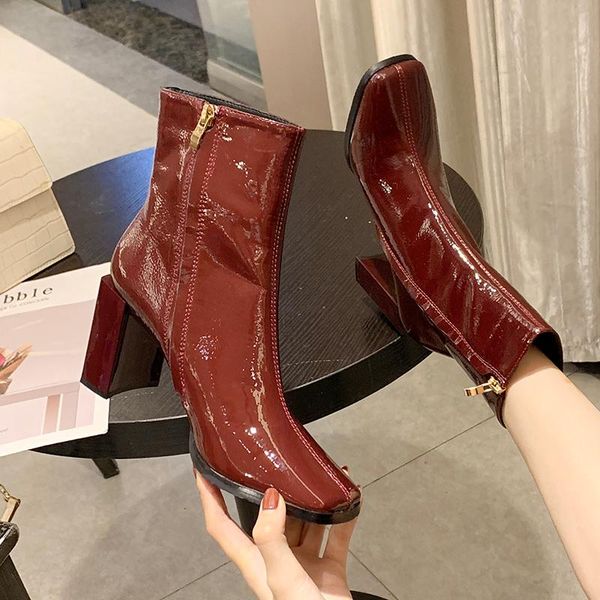 boots shoes boots-women mid-calf booties women round toe luxury designer low heels booties mid calf rubber 2020 short high, Black
boots shoes boots-women mid-calf booties women round toe luxury designer low heels booties mid calf rubber 2020 short high, Black