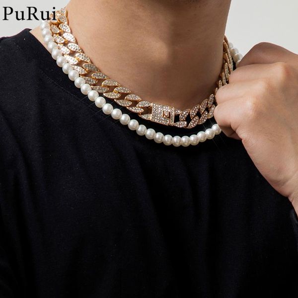 chokers hip hop bling iced out rhinestone cuban link chains choker necklace for men simple pearl punk rapper jewelry 2021, Golden;silver
chokers hip hop bling iced out rhinestone cuban link chains choker necklace for men simple pearl punk rapper jewelry 2021, Golden;silver