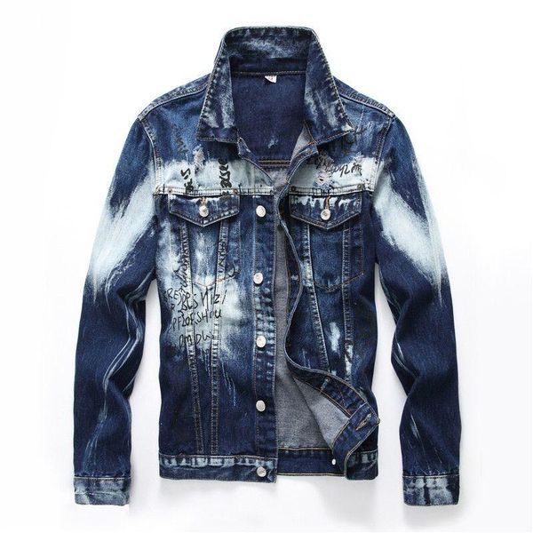 european jacket style letter pattern mens badge denim jacket men outerwear & coats blue denim for men, Black;brown
european jacket style letter pattern mens badge denim jacket men outerwear & coats blue denim for men, Black;brown