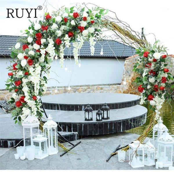 customized crescent moon flower row wedding hybrid artificial rose flower rattan plant arch home stage activities decoration1
customized crescent moon flower row wedding hybrid artificial rose flower rattan plant arch home stage activities decoration1