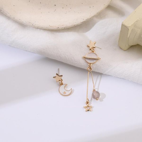 stud s925 japanese and korean lovely geometric asymmetrical stars moon long tassel earrings, stylish women's earrings, Golden;silver
stud s925 japanese and korean lovely geometric asymmetrical stars moon long tassel earrings, stylish women's earrings, Golden;silver