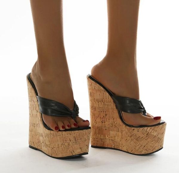 2021 new super 18cm high heels platform wedges pinch slippers women sandals mules slippers shoes size 35-42, Black
2021 new super 18cm high heels platform wedges pinch slippers women sandals mules slippers shoes size 35-42, Black