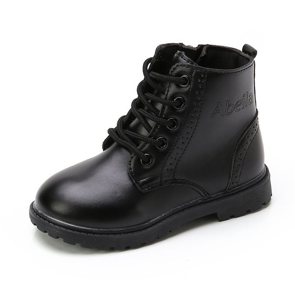 boys boots girls martin black leather classic kids ankle size 21-37 cross-tied children' soft autumn 220222, Black;grey
boys boots girls martin black leather classic kids ankle size 21-37 cross-tied children' soft autumn 220222, Black;grey