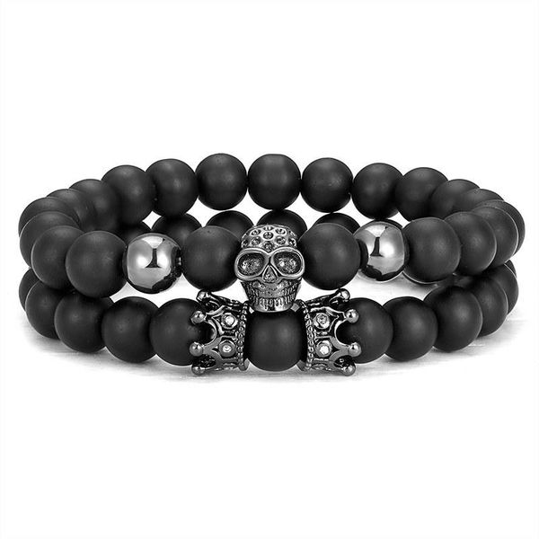 new classic black stone beads rock beads men and women bracelets skull charm lucky men and women style jewelry gifts
new classic black stone beads rock beads men and women bracelets skull charm lucky men and women style jewelry gifts