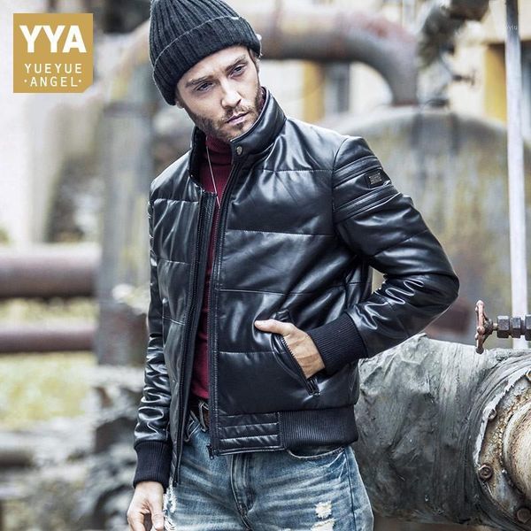 fashion men genuine leather down jacket stand collar sheepskin short down coat winter warm outerwear plus size 5xl1, Black
fashion men genuine leather down jacket stand collar sheepskin short down coat winter warm outerwear plus size 5xl1, Black