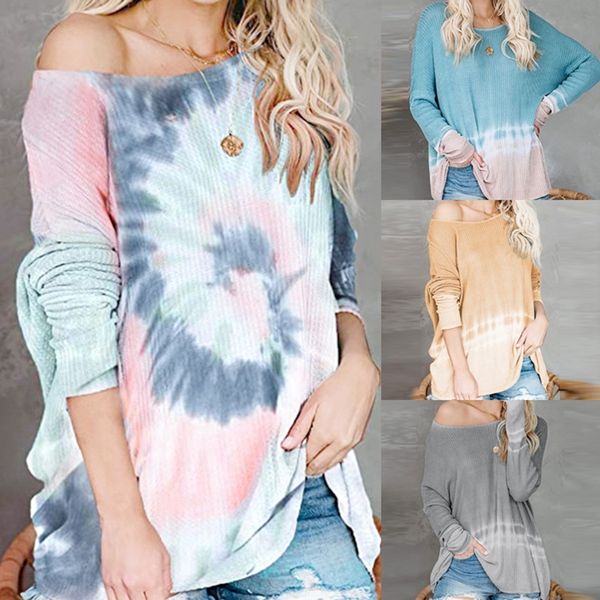 tie-dye printed sweatshirts long sleeve off shoulder pullover hoodie casual o-neck loose, White;black
tie-dye printed sweatshirts long sleeve off shoulder pullover hoodie casual o-neck loose, White;black