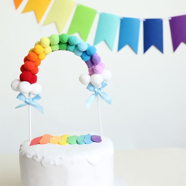 ins style rainbow hairball arch er cake insert card for birthday party decor baby shower dessert baking supplies
ins style rainbow hairball arch er cake insert card for birthday party decor baby shower dessert baking supplies