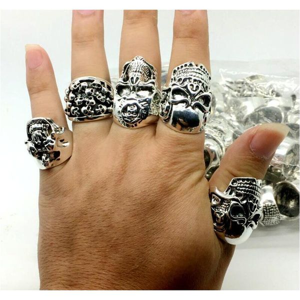 wholesale lots 50pcs vintage skull carved biker men's silver plated rings jewe wmtpmj queen66
wholesale lots 50pcs vintage skull carved biker men's silver plated rings jewe wmtpmj queen66