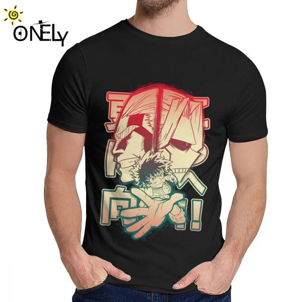 sport round collar my hero academia short sleeve popular male soft t shirt sale