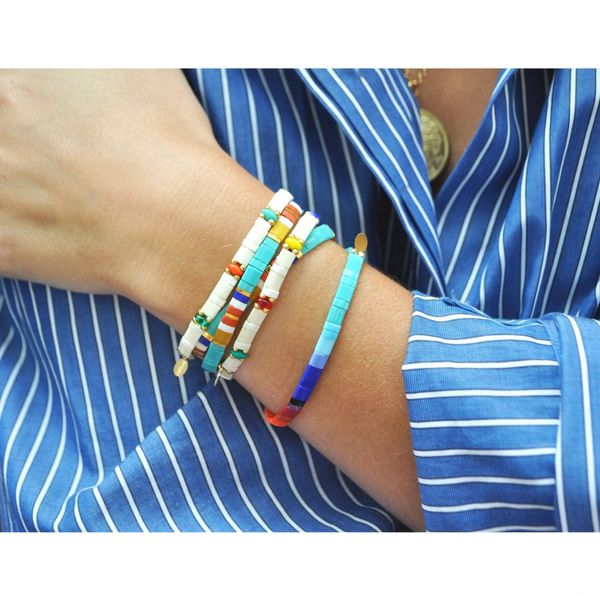 bohemian beach beaded bracelet beads summer men's and women's bracelet tila beaded jewelry 54fh4, Golden;silver
bohemian beach beaded bracelet beads summer men's and women's bracelet tila beaded jewelry 54fh4, Golden;silver