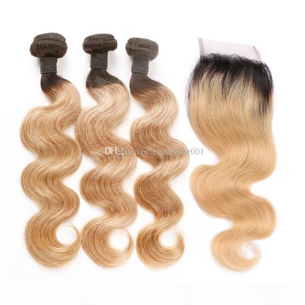 virgin brazilian ombre honey blonde body wave with 4*4 inch closure ombre 3 bundles with part lace closure 1b 27 human hair weave, Black;brown
virgin brazilian ombre honey blonde body wave with 4*4 inch closure ombre 3 bundles with part lace closure 1b 27 human hair weave, Black;brown