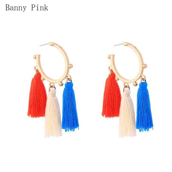 hoop & huggie bohemia cotton tassel statement pendant earrings for women ethnic geo alloy fashion jewelry pendientes bijoux, Golden;silver
hoop & huggie bohemia cotton tassel statement pendant earrings for women ethnic geo alloy fashion jewelry pendientes bijoux, Golden;silver