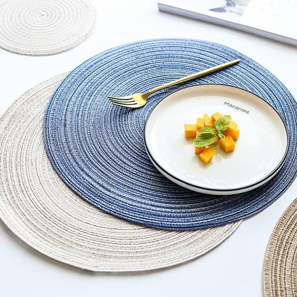 handmade cotton rope placemat hand woven table mats napkin tableware drink cup insulation pad kitchen dinner home decor1
handmade cotton rope placemat hand woven table mats napkin tableware drink cup insulation pad kitchen dinner home decor1