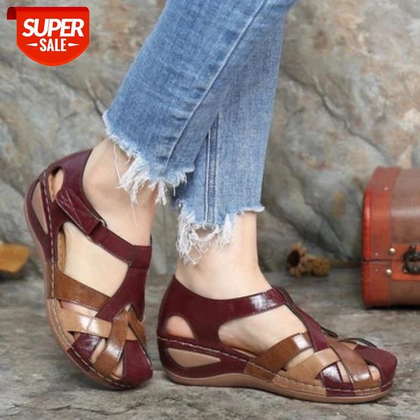 women's sandals shoes 2021 summer retro wedges shoes hollow out pu leather ladies sandals mixed color slip on female #nw14, Black
women's sandals shoes 2021 summer retro wedges shoes hollow out pu leather ladies sandals mixed color slip on female #nw14, Black