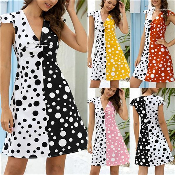dot printed panelled hit color short sleeve dresses urban leisure designer females clothing summer womens casual dresses polka, Black;gray
dot printed panelled hit color short sleeve dresses urban leisure designer females clothing summer womens casual dresses polka, Black;gray
