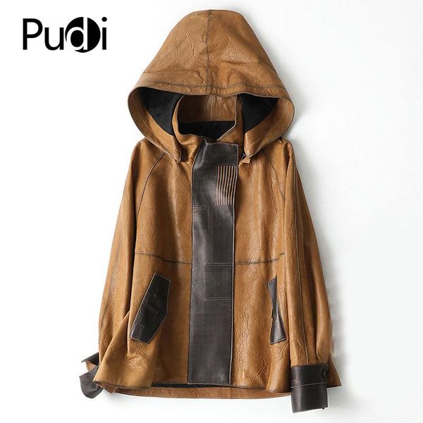 aorice women genuine leather jacket girl female real sheepskin hooded coat trench overcoats a20009, Black
aorice women genuine leather jacket girl female real sheepskin hooded coat trench overcoats a20009, Black