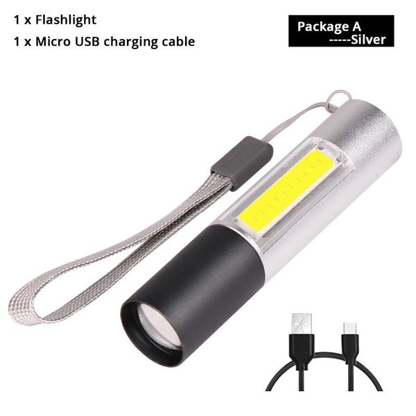 portable mini led flashlight with side cob light built in rechargeable lithium battery 3 lighting modes used for camping bbydyl alice_bag
portable mini led flashlight with side cob light built in rechargeable lithium battery 3 lighting modes used for camping bbydyl alice_bag