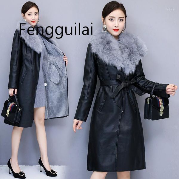 2020 winter pu long sleeve self-cultivation long leather jacket female clothing chaquetas mujer manteau femme hiver coat women1, Black
2020 winter pu long sleeve self-cultivation long leather jacket female clothing chaquetas mujer manteau femme hiver coat women1, Black