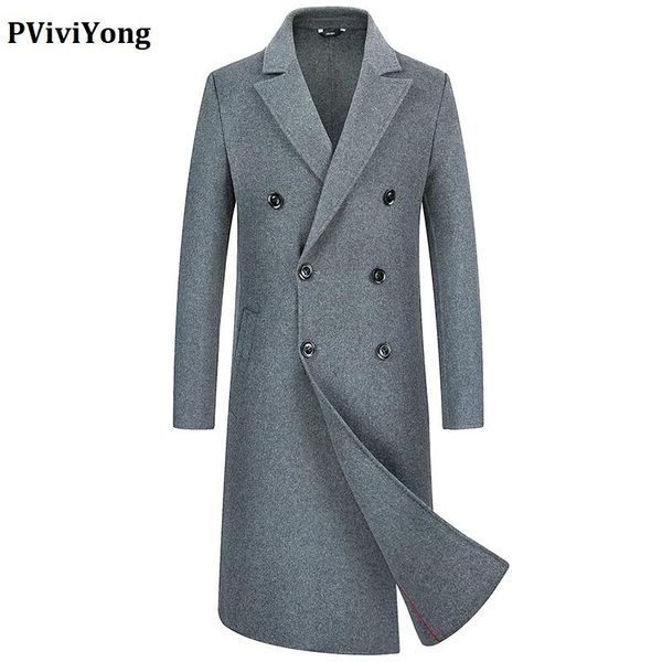 men's wool & blends pviviyong 2021 arrival winter double-sided trench coat men, long fashion jackets men 338, Black
men's wool & blends pviviyong 2021 arrival winter double-sided trench coat men, long fashion jackets men 338, Black