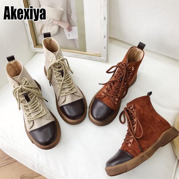lace up boots autumn booties shoes luxury boots-women round toe ankle rubber spring fashion 2020 khaki rock ladies solid p360, Black
lace up boots autumn booties shoes luxury boots-women round toe ankle rubber spring fashion 2020 khaki rock ladies solid p360, Black