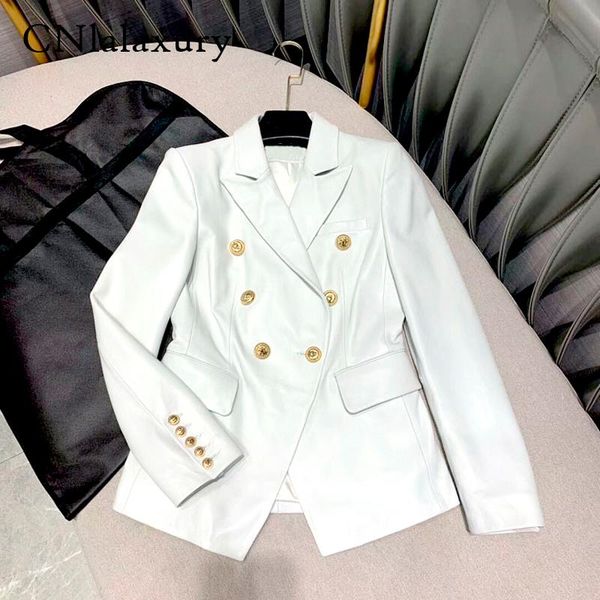 spring autumn women pu leather blazer fashion double breasted faux leather jacket and coat casual black white suit abrigo mujer
spring autumn women pu leather blazer fashion double breasted faux leather jacket and coat casual black white suit abrigo mujer