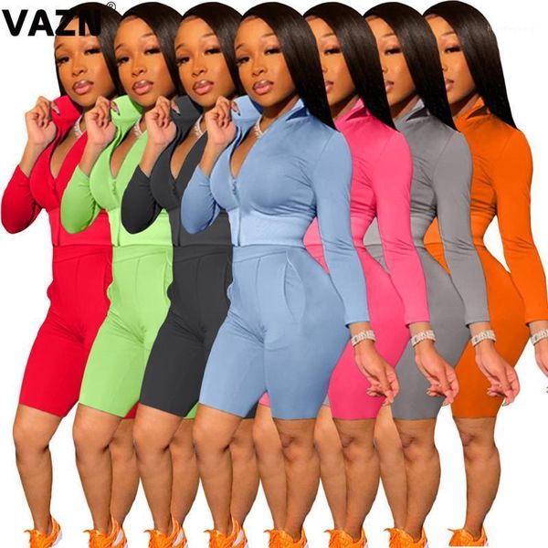 vazn popular 2020 summer lady solid 2-piece mid sets full sleeve zipper coats knee-length pants sets tight casual1, Gray
vazn popular 2020 summer lady solid 2-piece mid sets full sleeve zipper coats knee-length pants sets tight casual1, Gray