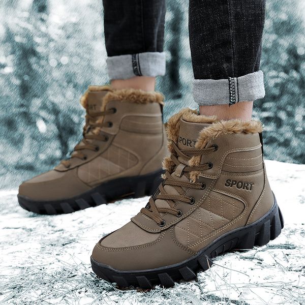 fashion men plus velvet snow comfortable and warm men's casual shoes lce up mens ankle boots big size 48, Black
fashion men plus velvet snow comfortable and warm men's casual shoes lce up mens ankle boots big size 48, Black