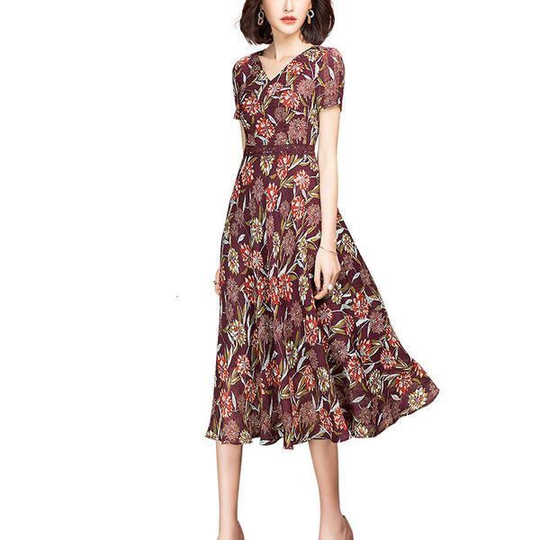 more recent design ladies in floral short sleeve a chiffon line feminine summer hkw9, Black;gray
more recent design ladies in floral short sleeve a chiffon line feminine summer hkw9, Black;gray