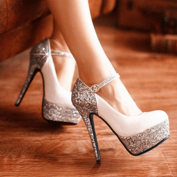 dress shoes sarairis women's bridesmaid pumps platform thin heeled 14cm high heels party wedding brides woman, Black
dress shoes sarairis women's bridesmaid pumps platform thin heeled 14cm high heels party wedding brides woman, Black