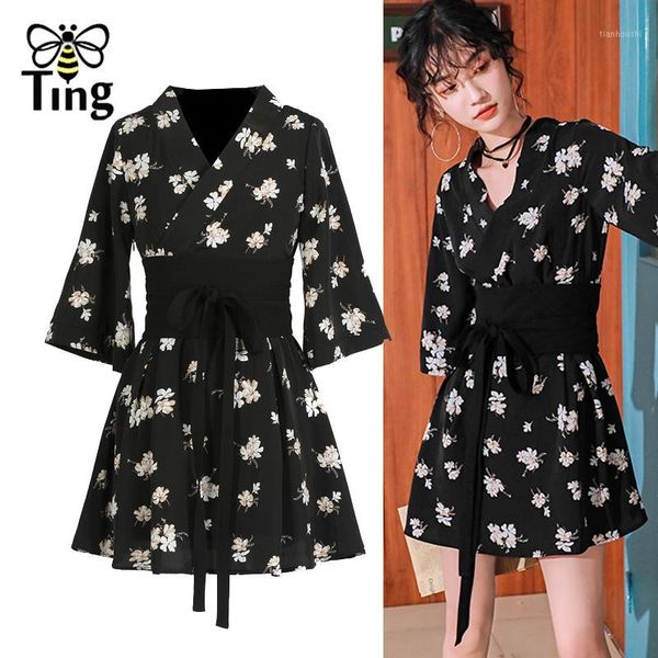 tingfly japanese kimono style vintage floral casual mini dress summer egirl streetwear chic trendy short dress beach vestidos1, Black;gray
tingfly japanese kimono style vintage floral casual mini dress summer egirl streetwear chic trendy short dress beach vestidos1, Black;gray