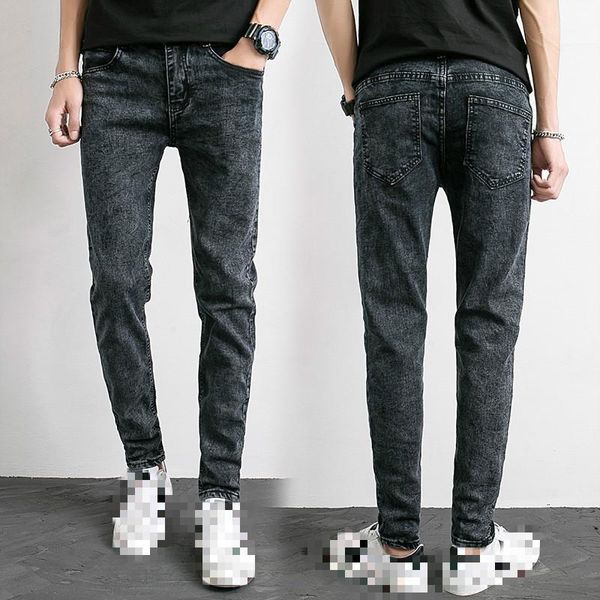 men's jeans homme skinny pantacourt biker moto hip hop masculina black streetwear joggers narrowed pants tight male jean1, Blue
men's jeans homme skinny pantacourt biker moto hip hop masculina black streetwear joggers narrowed pants tight male jean1, Blue