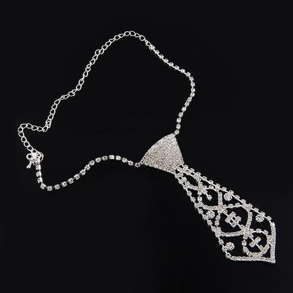 fashion women rhinestone necktie pendant choker necklace wedding party jewelry gifts hsj88, Silver
fashion women rhinestone necktie pendant choker necklace wedding party jewelry gifts hsj88, Silver