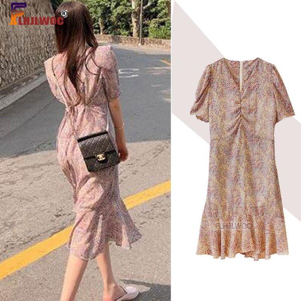 temperament ruffled puff sleeve long chic dress korea japan style draped bow tie floral print summer women dress cute flhjlwoc, White;black
temperament ruffled puff sleeve long chic dress korea japan style draped bow tie floral print summer women dress cute flhjlwoc, White;black