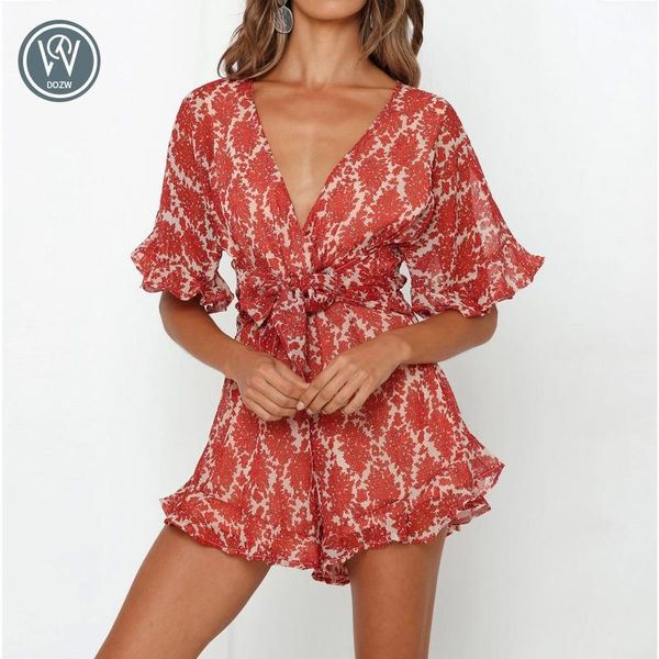 elegant red floral print chiffon playsuit women summer casual ruffles backless loose rompers boho beach sashes jumpsuits, Black;white
elegant red floral print chiffon playsuit women summer casual ruffles backless loose rompers boho beach sashes jumpsuits, Black;white