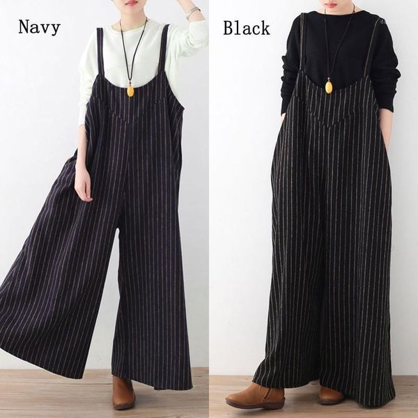 celmia women rompers jumpsuit 2018 spring autumnsleeveless striped cotton playsuits trousers long pant overalls plus size s-3xl1, Black;white
celmia women rompers jumpsuit 2018 spring autumnsleeveless striped cotton playsuits trousers long pant overalls plus size s-3xl1, Black;white