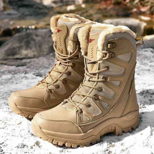 men women winter snow boots military desert combat warm fur tactical ankle boot waterproof armywork shoes 36-46, Black
men women winter snow boots military desert combat warm fur tactical ankle boot waterproof armywork shoes 36-46, Black
