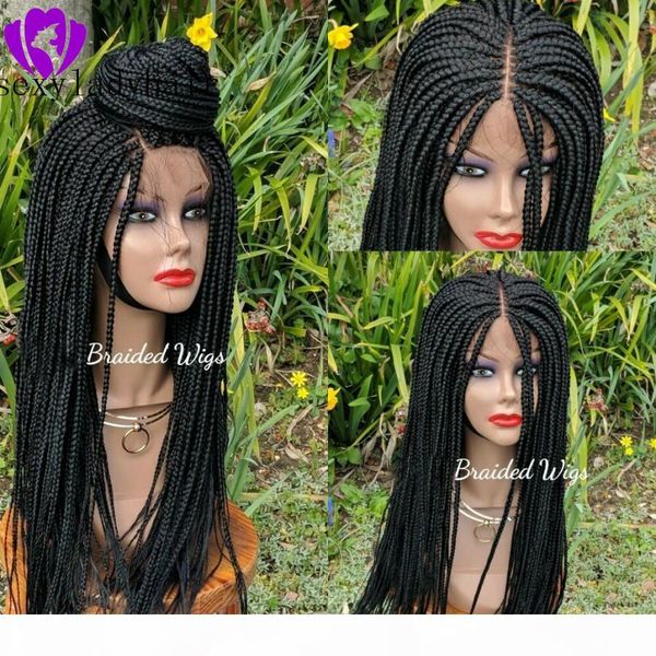 new africa women style cornrow wig synthetic lace front braids wigs for women black color brazilian hair full braided wigs, Black;brown
new africa women style cornrow wig synthetic lace front braids wigs for women black color brazilian hair full braided wigs, Black;brown