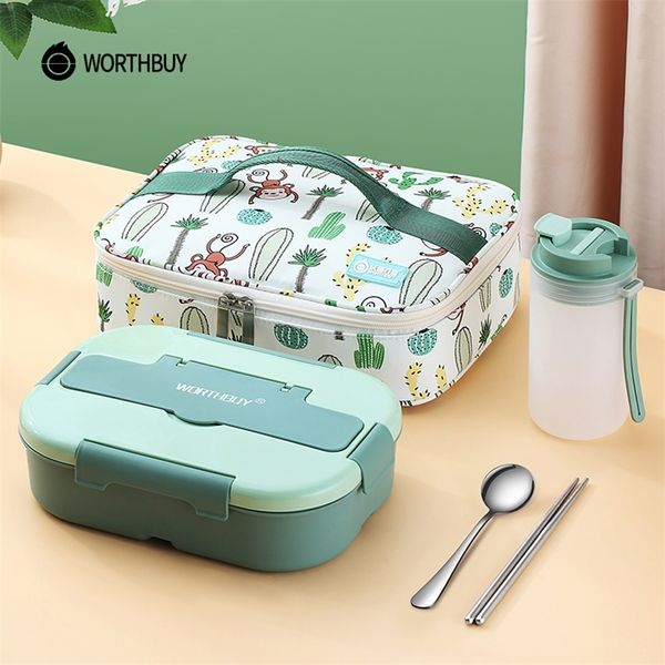 worthbuy microwave lunch box for kids school plastic food container leak-proof bento with compartment 220314
worthbuy microwave lunch box for kids school plastic food container leak-proof bento with compartment 220314