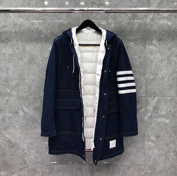 abrigos plumas marca tb thom para hombre, chaqueta vaquera larga retales a rayas, gruesa, informal, con capucha, ropa de invierno, Black
abrigos plumas marca tb thom para hombre, chaqueta vaquera larga retales a rayas, gruesa, informal, con capucha, ropa de invierno, Black