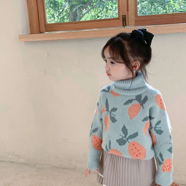 girls' sweater pullover 2020 wear new wtern sle broken flower knitted winter children's high collar bottomcoat fashion, Blue
girls' sweater pullover 2020 wear new wtern sle broken flower knitted winter children's high collar bottomcoat fashion, Blue