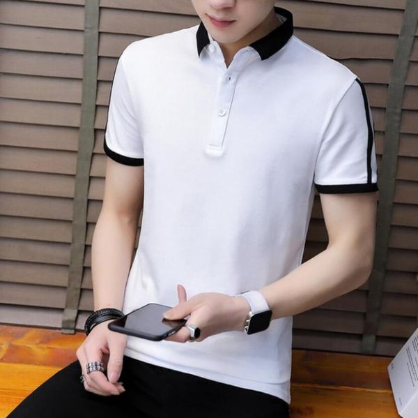 mens polos shirt brands male short sleeve casual slim solid color shirt short sleeve casual mens cotton, White;black
mens polos shirt brands male short sleeve casual slim solid color shirt short sleeve casual mens cotton, White;black