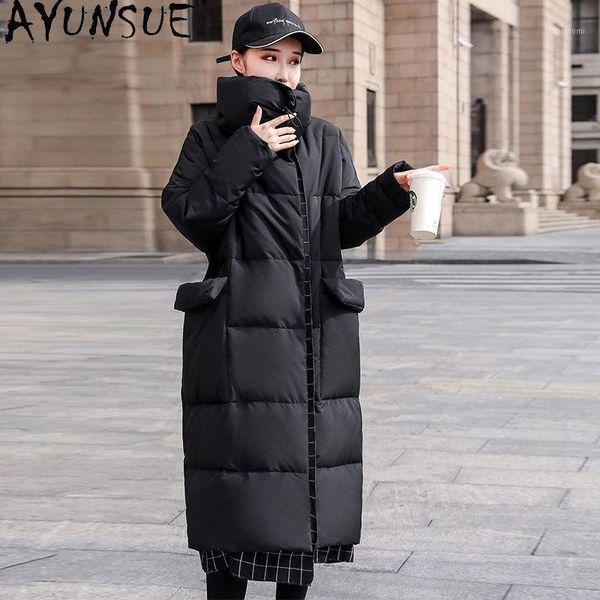 ayunsue women's winter down jacket plus size warm long parkas duck down coat female thick puffer jacket women clothes 2020 kj1, Black
ayunsue women's winter down jacket plus size warm long parkas duck down coat female thick puffer jacket women clothes 2020 kj1, Black
