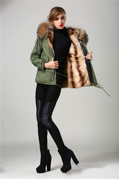 4xl 3xl meifeng brand vertical apricot rabbit fur lining army green mini parkas brown raccoon fur trim short jackets women wam coats, Black
4xl 3xl meifeng brand vertical apricot rabbit fur lining army green mini parkas brown raccoon fur trim short jackets women wam coats, Black