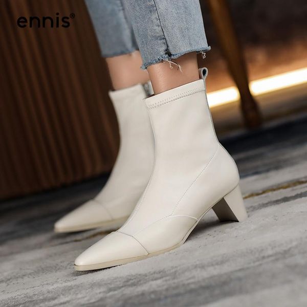 ennis women ankle boots stretch pu leather shoes side zip black booties mid heel boots pointed beige female shoes autumn a0145
ennis women ankle boots stretch pu leather shoes side zip black booties mid heel boots pointed beige female shoes autumn a0145