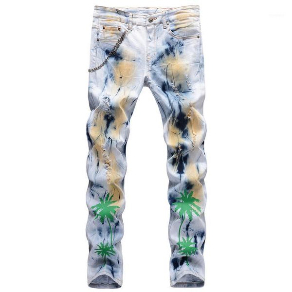 moruancle men's ripped printed jeans pants fashion distressed painted denim trousers with holes tie dye jeans plus size 28-421, Blue
moruancle men's ripped printed jeans pants fashion distressed painted denim trousers with holes tie dye jeans plus size 28-421, Blue