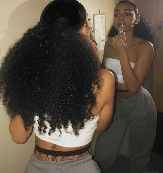 ponytails 100% human hair afro kinky curly ponytails malaysian indian 140g per set hair extensions soft kinky curly clip-in hairs tail, Black
ponytails 100% human hair afro kinky curly ponytails malaysian indian 140g per set hair extensions soft kinky curly clip-in hairs tail, Black