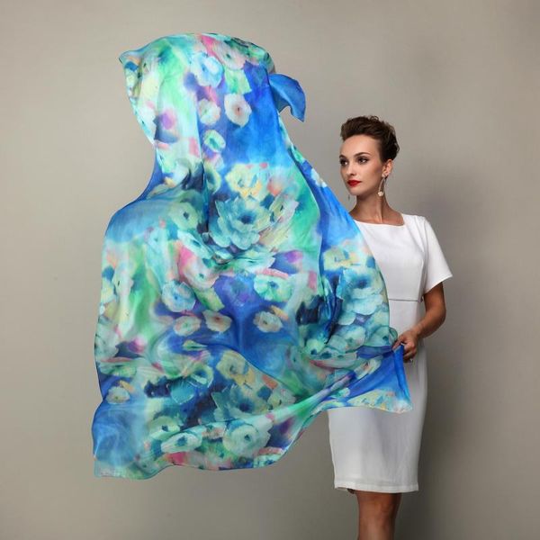 scarves 2021 women winter long scarf shawl spring autumn female blue silk printed summer 100% mulberry beach cover-ups, Blue;gray
scarves 2021 women winter long scarf shawl spring autumn female blue silk printed summer 100% mulberry beach cover-ups, Blue;gray